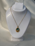 Gold Oval Pendant